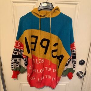 Fashion Nova Colorful Graphic Sweater Perfect for this season!